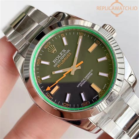 rolex milgauss replica|rolex milgauss white face.